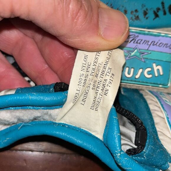 Reusch Model 2761 Vintage US Freestyle Ski Team Aqua Tex Foil Racing Gloves -6 - Picture 8 of 9